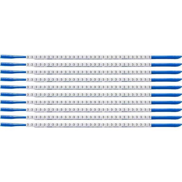 Brady ClipSleeve Wire Markers Size 07 Nylon 18 AWG - 18 AWG, 3 Pack of 300 Each, 300PK SCN07-3